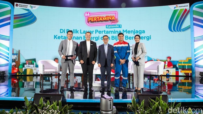 PT Pertamina (Persero) berbareng detikcom kembali menghadirkan Pertamina Talks 2026 di Auditorium Menara Bank Mega, Jakarta, Kamis 7 Mei 2026.