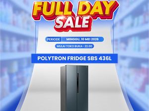 Kulkas Polytron 436L Potong Harga di Transmart Full Day Sale!