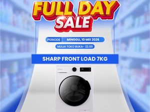 Diskon Asyik Mesin Cuci Sharp Front Load di Transmart Full Day Sale!
