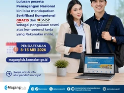 Alumni Pemagangan Nasional Kini Bisa Sertifikasi Kompetensi BNSP Gratis, Ini Alurnya!