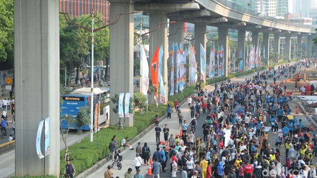 Warga Antusias Sambut CFD Rasuna Said, Jam dan Durasi sedang Digodok