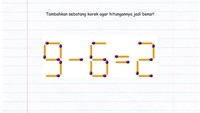 Tes Kemampuan Matematika dan Logika Cukup Pakai Korek Api, Bisa Selesaikan?