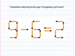 Tes Kemampuan Matematika dan Logika Cukup Pakai Korek Api, Bisa Selesaikan?