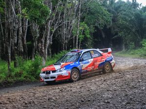 Donny M Antar DMO Pertamax Turbo Fin+ ke Podium Seri II Kejurnas Rally
