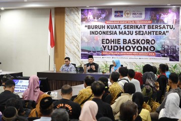 Dengarkan Aspirasi Buruh-Ojol, Ibas Kawal Perlindungan dan Kesejahteraan Sosial