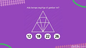 Tes Ketajaman Saraf Mata, Ada Berapa Segitiga di Gambar Ini?