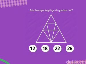 Tes Ketajaman Saraf Mata, Ada Berapa Segitiga di Gambar Ini?