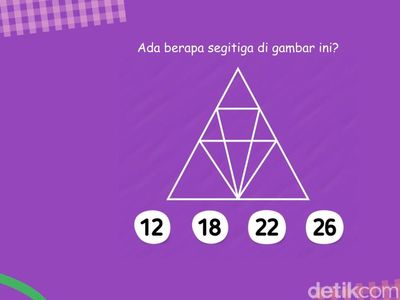 Tes Ketajaman Saraf Mata, Ada Berapa Segitiga di Gambar Ini?