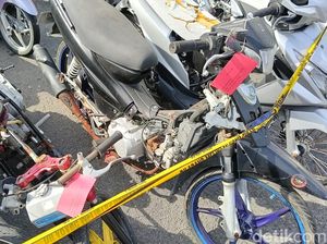 Ratusan Motor Hasil Razia Balap Liar di Pamekasan Itu Sampai Karatan