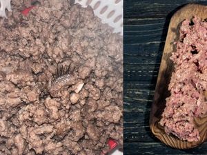 Ngeri! Pelanggan Temukan Benda Mirip Bulu Mata di Daging Cincang