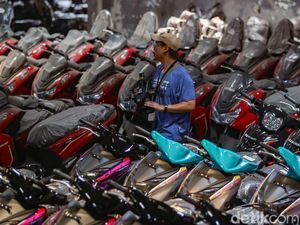 Penampakan Ribuan Motor Hasil Kejahatan di Gudang Penampungan Jaksel