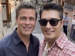Aktor Korea Bikin Geger Pamer Foto Bareng Brad Pitt, Ternyata Pakai AI
