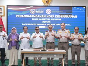 Perkuat Pengawasan, BPJPH-Barantin Teken MoU Sinergi Jaminan Produk Halal