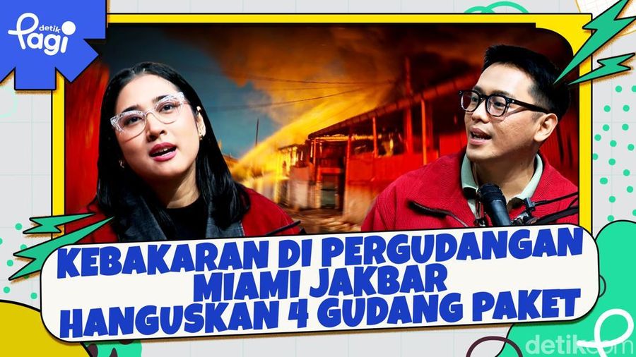 Video: Kebakaran di Pergudangan Miami Jakbar Hanguskan 4 Gudang Paket