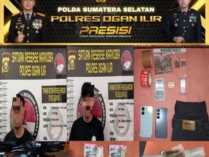 2 Mahasiswa di Ogan Ilir Ditangkap karena Jadi Pengedar Tembakau Sintetis