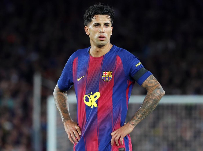 Joao Cancelo plays during the match between FC Barcelona and Real Madrid CF, corresponding to week 35 of LaLiga EA Sports, at the Spotify Camp Nou in Barcelona, Spain, on May 10, 2026. (Photo by Joan Valls/Urbanandsport/NurPhoto via Getty Images)