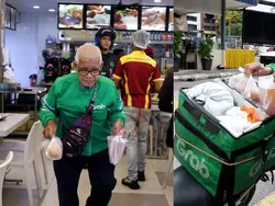 Kisah Haru Atok Grab, Kakek 71 Tahun yang Masih Giat Antar Makanan