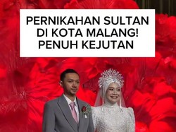 Viral Pernikahan Sultan di Malang, Pengantin Bagi-Bagi Uang ke Tamu
