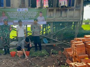 Polda Sumsel Bedah Rumah Warga Prasejahtera di Ogan Ilir