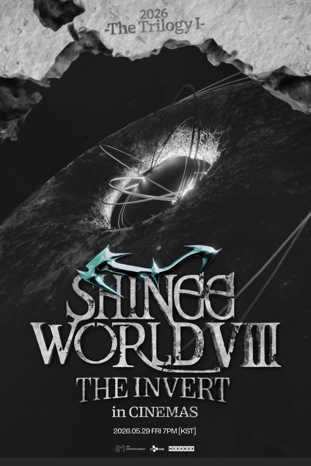 Poster konser 'SHINee WORLD VIII : The Invert' yang akan digelar di Korea pada (29/5) serta disiarkan langsung di bioskop seluruh dunia.