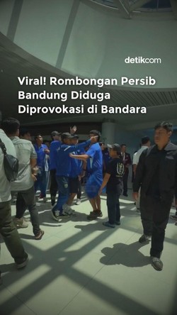 Video Rombongan Persib Diduga Diprovokasi di Bandara
