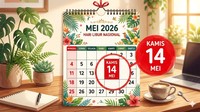 Batas Libur dan Cuti Bersama Kenaikan Yesus Kristus 2026, Catat Tanggalnya!