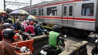 Perlintasan KRL Pasar Anyar Bogor Bersiap Ditutup