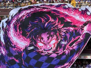 Tatakae! Poster Tanjiro Muncul di Tengah Stadion Kosta Rika