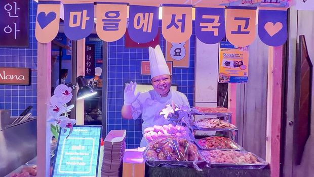 Live cooking station, suasana “Archipelago Korean Street Food Festival – 60 Seconds to Seoul” Dok: Archipelago