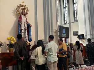 2.300 Umat Ikuti Misa Kenaikan Yesus Kristus di Gereja Katedral Jakarta Pagi Ini