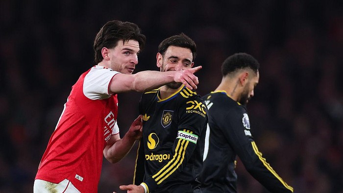 Bruno Fernandes sempat merayu Declan Rice gabung Manchester United pada 2023.