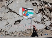 Mural Lamine Yamal Bawa Bendera Palestina di Gaza