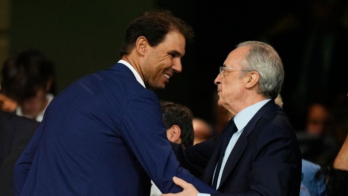 Rafael Nadal bantah bakal gantikan posisi Florentino Perez di Real Madrid.