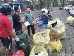 Aksi Dropping Point di Tabanan Kumpulkan 36 Kg Sampah Warga dalam 2 Jam
