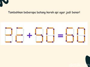 Konon Otak Tak Kenal Libur, Geser dan Tambahkan Korek Api Agar Hitungannya Benar