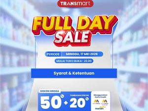 Besok Belanja di Transmart Full Day Sale! Diskon Besar-besaran 50% + 20%