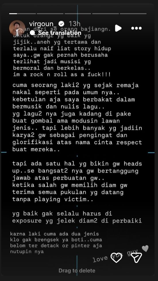 Virgoun soal kelahiran anak