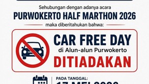 Ada Purwokerto Half Marathon, CFD di Alun-alun Besok Ditiadakan
