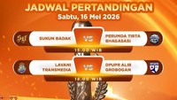 Jadwal Semifinal SBY Cup 2026 Hari Ini: LavAni Vs DPUPR Alib Grobogan