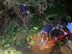 Mayat Bayi Membusuk Ditemukan dalam Kantong Plastik di Parit Ponorogo