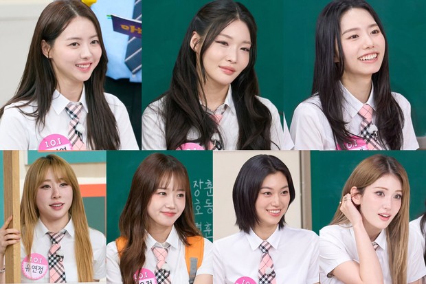 Potret terbaru I.O.I dalam acara 'Knowing Bros'/ Foto: instagram.com/jtbcbros Para member I.O.I menampilkan transformasi yang semakin berseri dalam penampilan terbaru di acara 'Knowing Bros'.