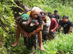 Pria Ditemukan Terluka dan Lemas di Jurang Gianyar