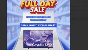 Diskon Jumbo Samsung LED TV 43 di Transmart Full Day Sale