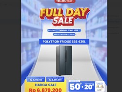 Kulkas Polytron 436L Pangkas Harga di Transmart Full Day Sale