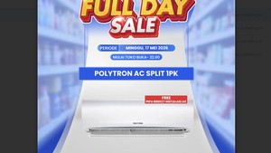 AC Split Polytron 1 PK Diskon Jutaan di Transmart Full Day Sale