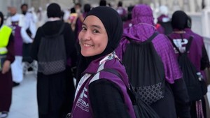Ucap Syukur Intan Nuraini Sudah di Tanah Suci, Siap Tunaikan Ibadah Haji