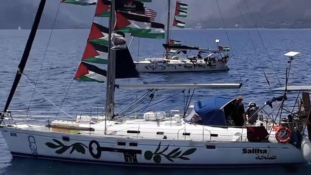 9 WNI termasuk jurnalis Republika Bambang Noroyono yang menyertai kapal Boralize tergabung dalam armada Global Sumud juga diculik tentara Israel di perairan Siprus, Senin (18/5).