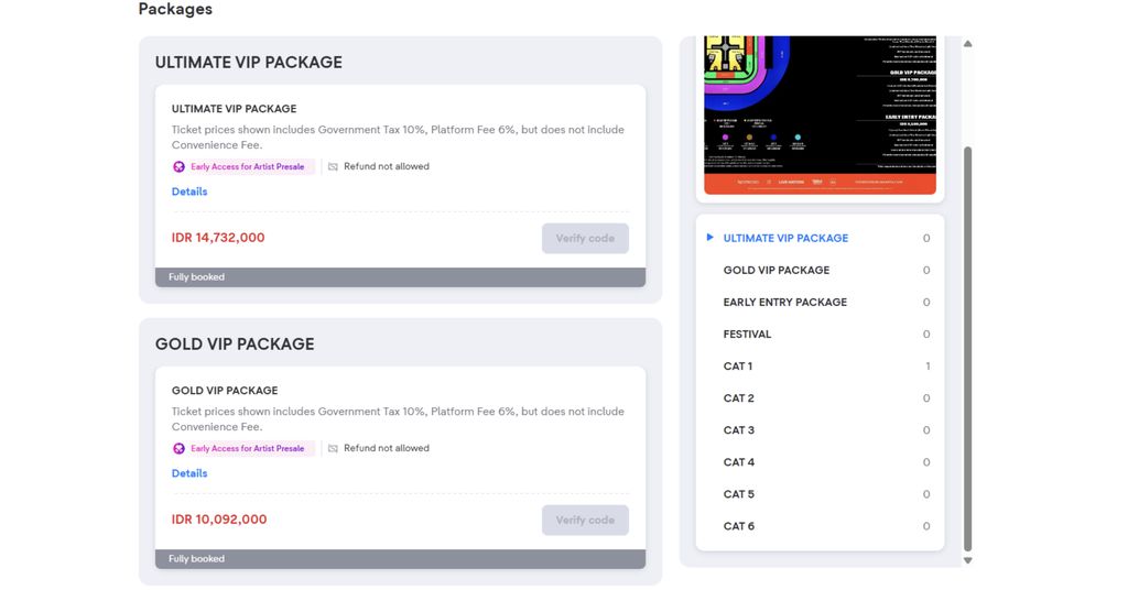 Penjualan tiket konser hari kedua The Weeknd di Jakarta International Stadium (JIS) pada 27 September 2026 terpantau hampir ludes terjual sekitar satu jam berlalu saat war tiket Artist Presale dimulai pada pukul 10.00 WIB hari ini.