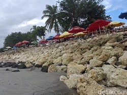 Duh, Abrasi Pantai Kuta Kian Parah, Garis Pantai Terus Mundur