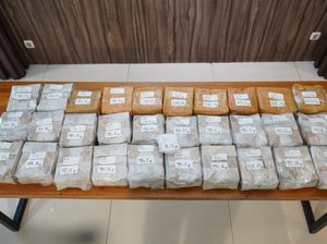 Pengedar Narkoba di Jakut Ditangkap, 32 Kg Sabu Asal Malaysia Disita